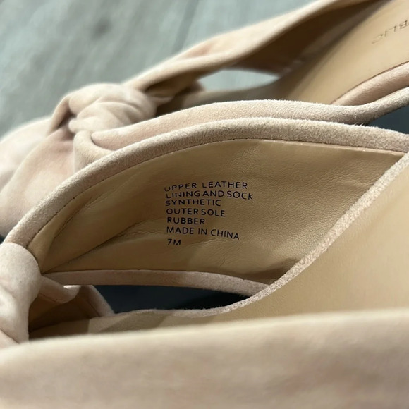 Banana Republic Blush suede chunky heel sandals - Picture 6 of 6